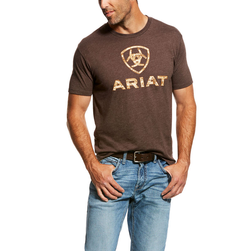 Ariat T-Shirts Herren - Liberty Usa Braun ( IEBTO-9853 )